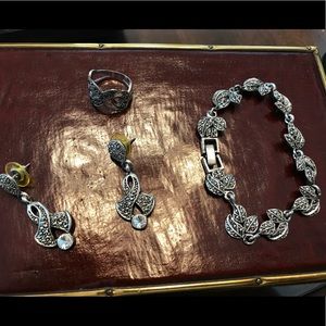 Bracelet, Earrings & Ring Set